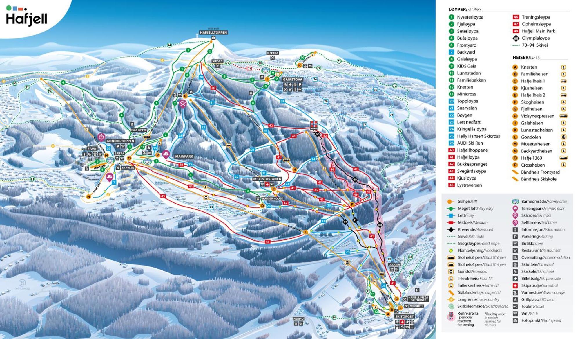 Hafjell Front 8Pers, Ski In/Out. Downhill Bike Dış mekan fotoğraf